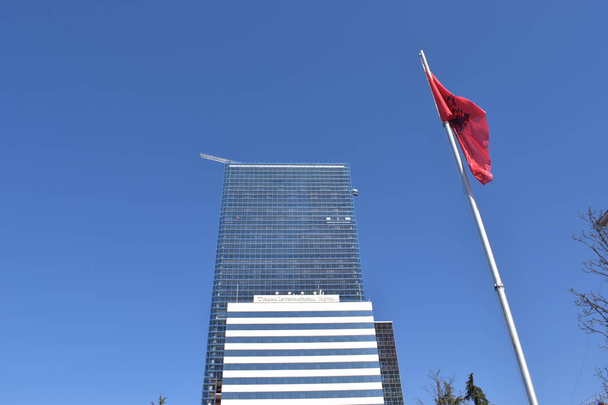 TIRANE, ALBANIA -15 March 2022: Tirana International Hotel. - Foto, immagini
