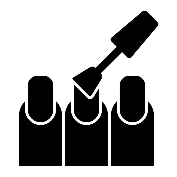 vector illustration of a nail painting icon - Vektor, Bild