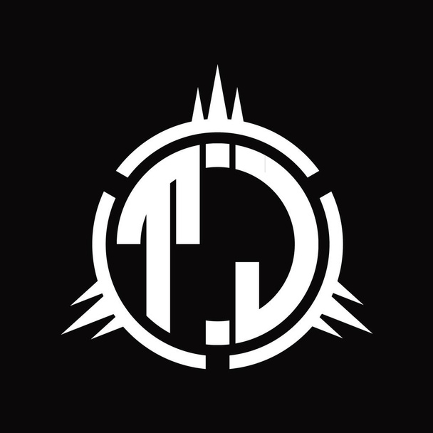 TL Logo monogram isolated on circle element design template - Photo, Image