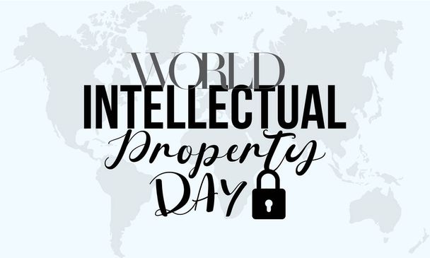 World Intellectual Property Day. Property right awareness template for banner, card, background. - Vector, Image