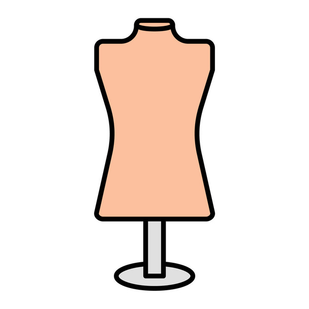 Schaufensterpuppen-Symbol. Umriss Illustration der Kleidung Vektor-Symbol für Web - Vektor, Bild