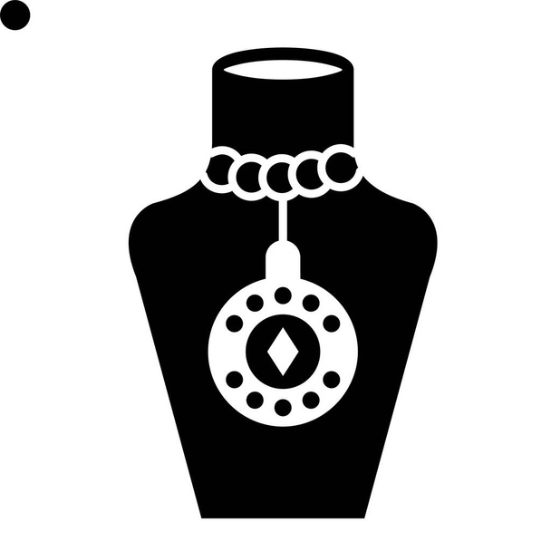 香水のアイコン。ウェブ用のネックレスベクトルのアイコンの簡単なイラスト - ベクター画像