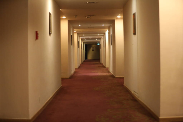 Modern Otel Koridorunun İçi - Fotoğraf, Görsel