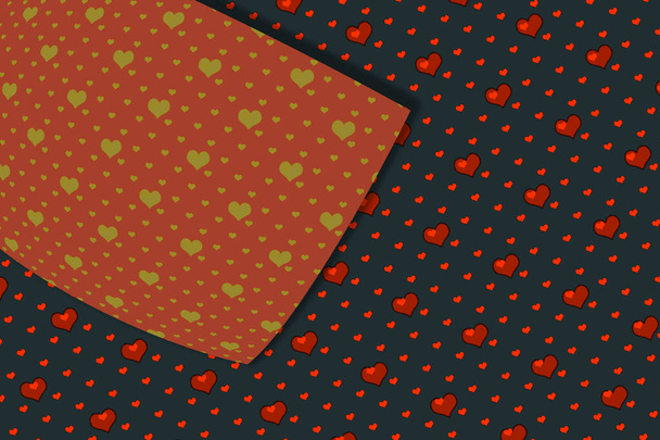 Creatief abstract hartpatroon achtergrond textuur - Foto, afbeelding