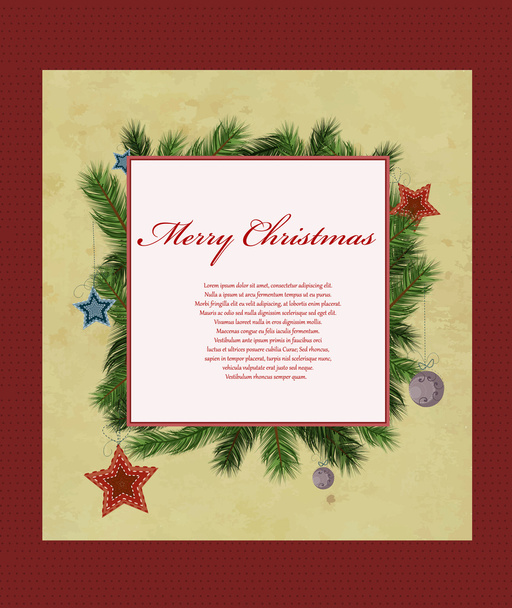 Cartão de Natal  - Vetor, Imagem