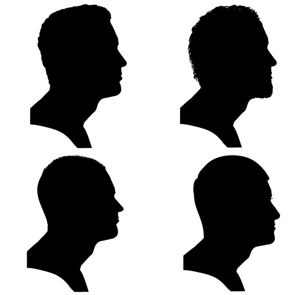 Vector silhouettes people. - Vector, Image