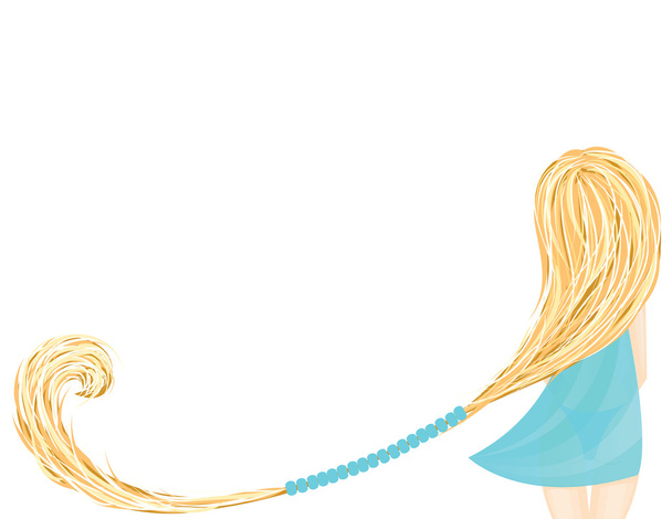 background with girl - Vector, Image