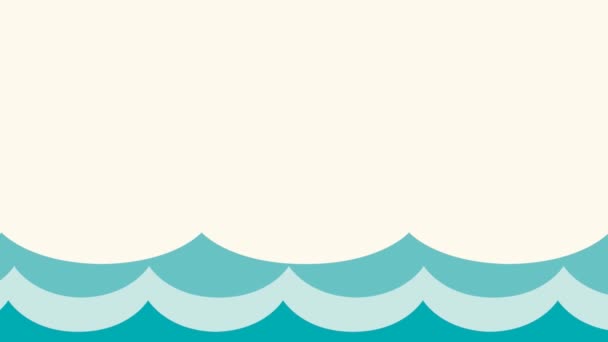 Αφηρημένο νερό, θάλασσα και πισίνα. Κινούμενο κενό φόντο με χώρο αντιγραφής. Βίντεο βρόχων - Πλάνα, βίντεο