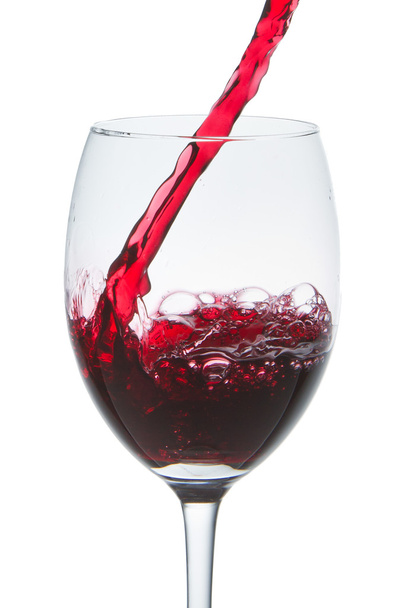 Red wine glass - Фото, изображение