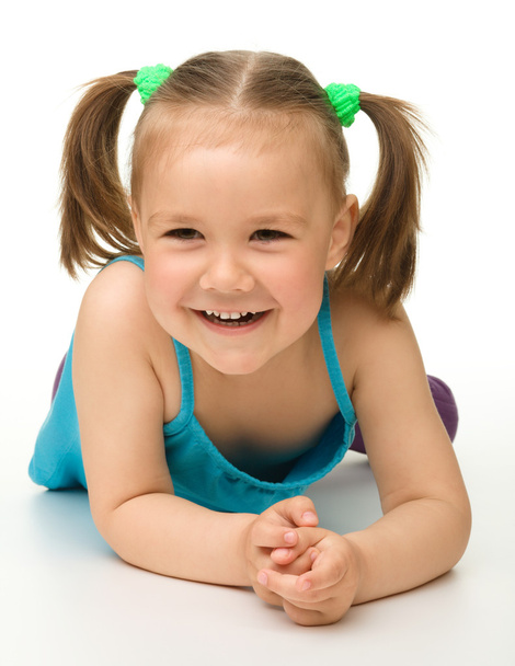 Portrait of a happy little girl - Foto, imagen