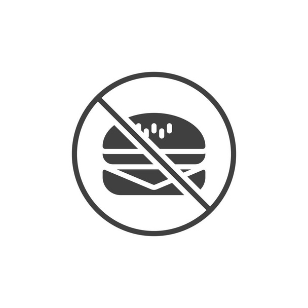 No junk food vector icon - Vektor, obrázek