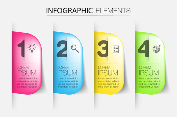 vector abstract business infographic template for workflow layout. - Vettoriali, immagini