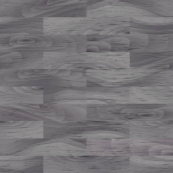 Realistic Dark Grey Wood textured seamless pattern. Wooden plank, board, natural monochrome floor or wall repeat texture. Vector print for design, flat interior, decor, photo background - Vector, imagen
