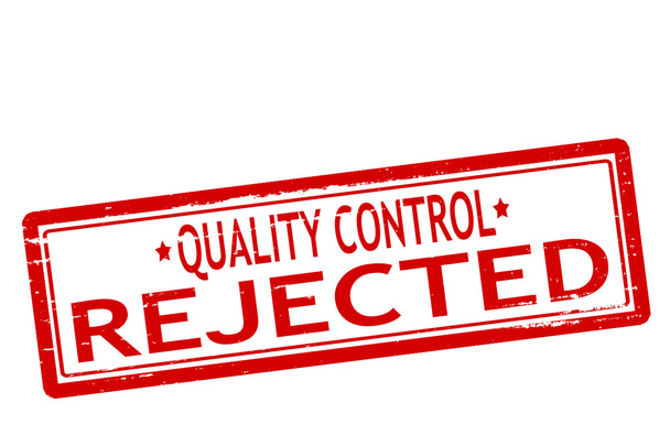 Kontrola kvality odmítnuta - Vektor, obrázek