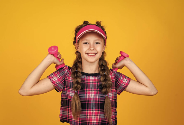 lets train for good health. active lifestyle. sport and fitness activity. cheerful teen girl - 写真・画像