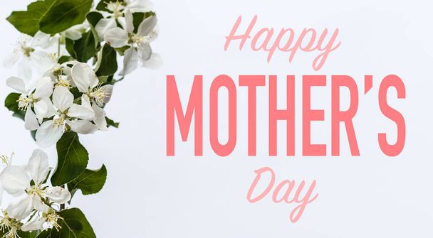 Konzept Happy Mothers Day oder Internationaler Tag der Familien. Glücklicher Frauentag. Ich liebe dich. Banner - Foto, Bild