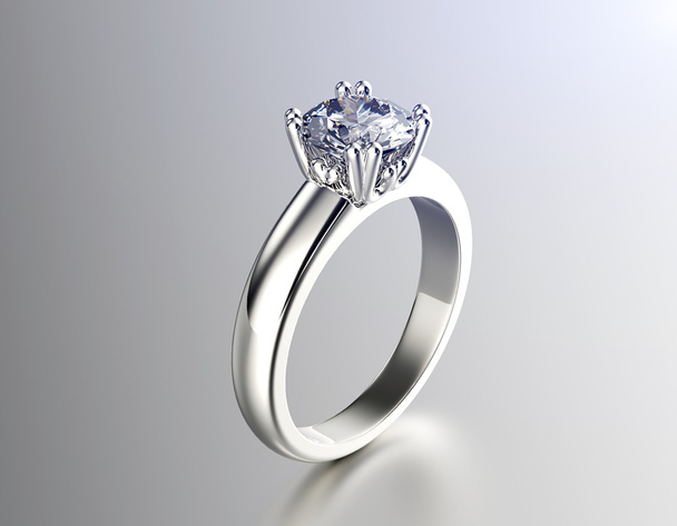 gyémánt eljegyzési gyűrű. - Fotó, kép