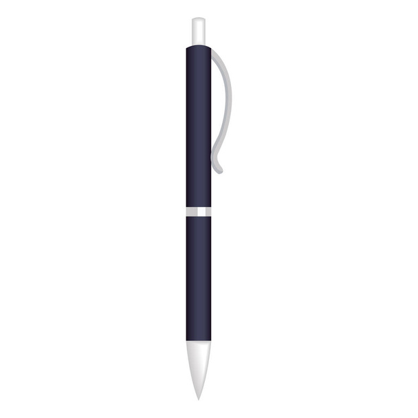 stylo bleu branding maquette - Vecteur, image