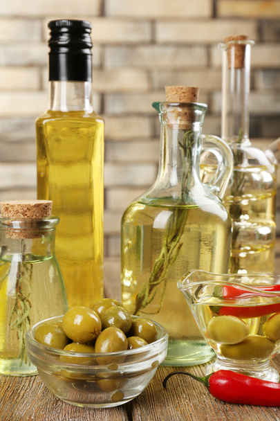 Different sorts of cooking oil - Photo, Image
