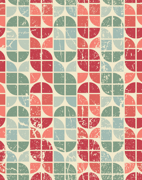 Kleurrijke gescheurde textiel geometrische naadloze patroon, vector abs - Vector, afbeelding