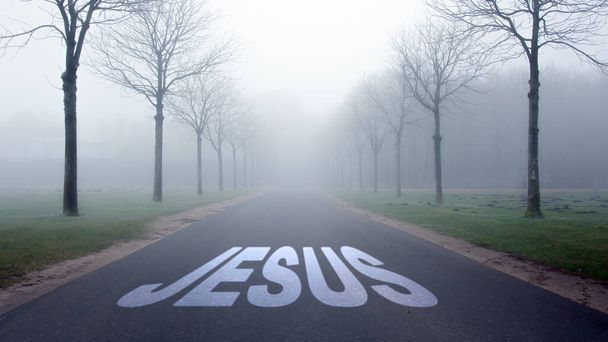 Street Allekirjoita suunta tie Jeesukseen
 - Valokuva, kuva