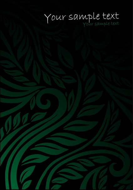 abstrakte grüne Kurve Hintergrund - Vektor, Bild