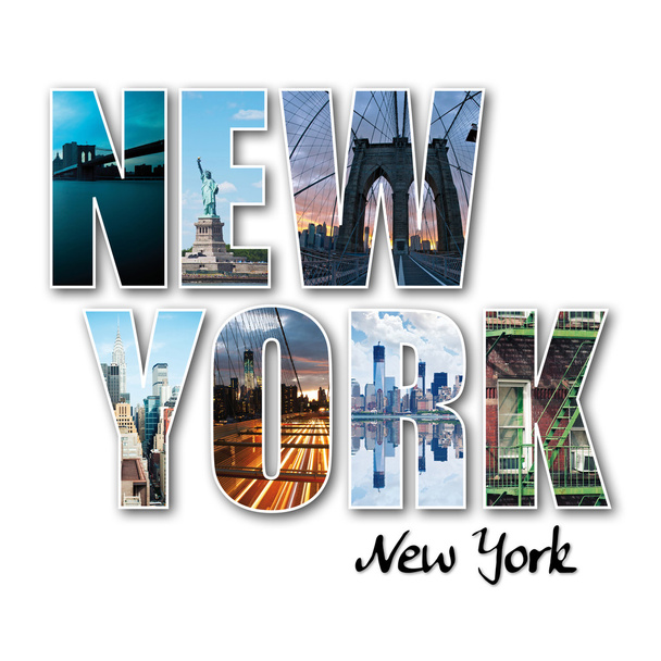 New York collage of different locations - Valokuva, kuva