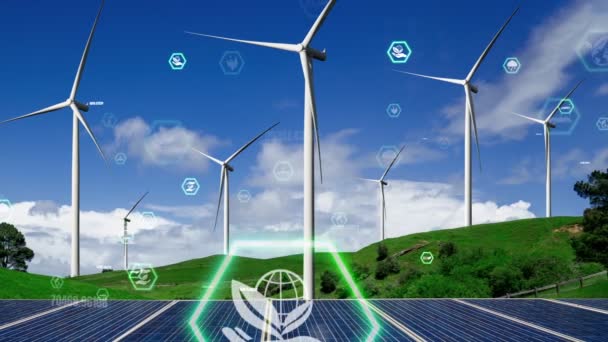 Technologia ochrony środowiska i zbliżanie się do globalnego zrównoważonego ESG - Materiał filmowy, wideo