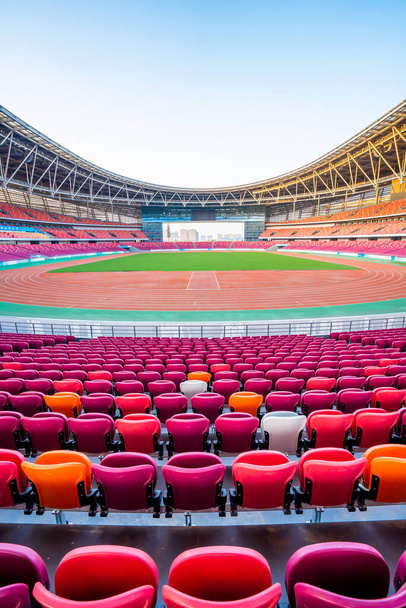 Футбольное поле в Чжэнчжоу, провинция Хэнань, Китай - Фото, изображение