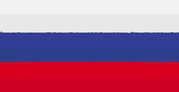 Festék kenet a színek az orosz zászló - Vektor illusztráció - Vektor, kép