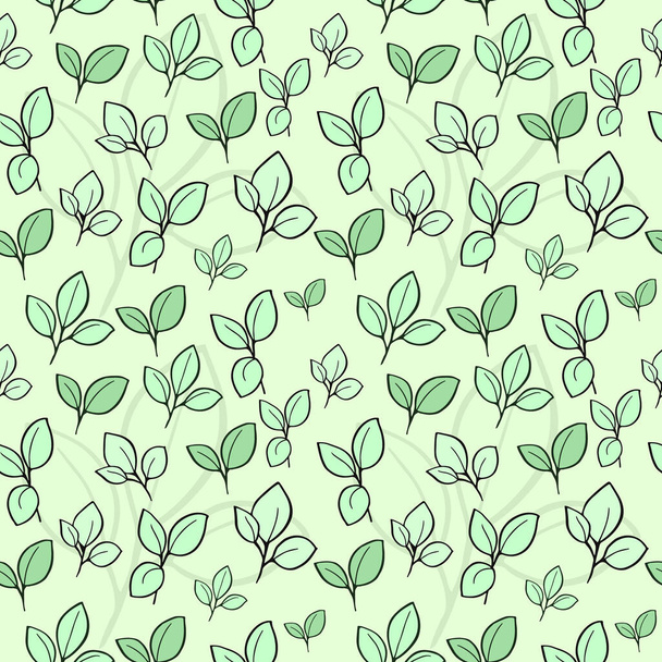 Floral Seamless Pattern illustration with flowers and leaves - Photo, Image