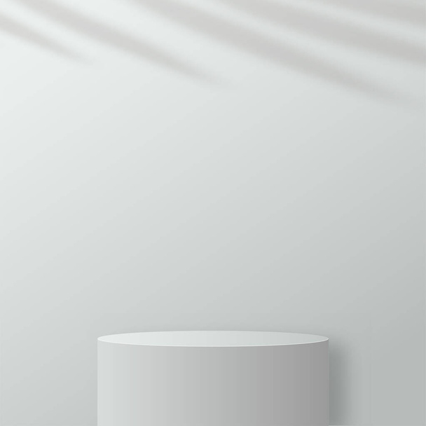 Абстрактный фон с белым подиумом для презентации. Векторная иллюстрация - Вектор,изображение