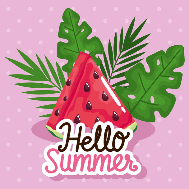 hello summer celebration - Διάνυσμα, εικόνα