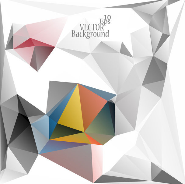 Multicolor ( Yellow, Blue, Gray ) Design Templates. Geometric Triangular Abstract Modern Vector Background.  - Vektor, obrázek