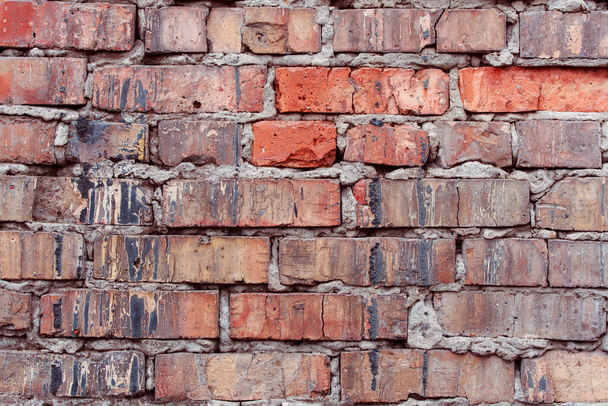 eski tuğla duvar arkaplanı - Fotoğraf, Görsel