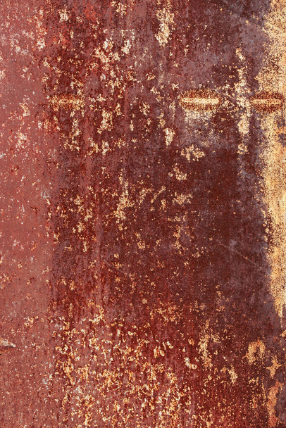 rusty metal texture with scratches and cracks - Photo, Image