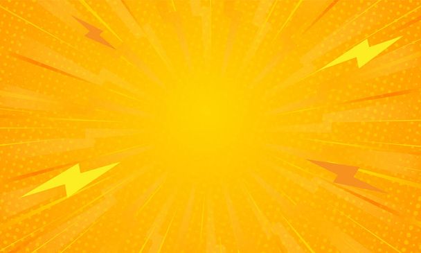 Oranssi kaltevuus ray burst piste tyyli tausta vektori suunnittelu - Vektori, kuva