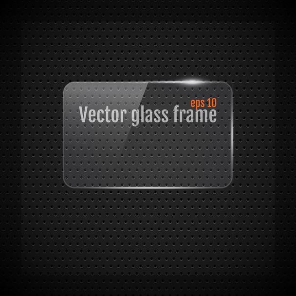 Vektor üveg keret háttér textúra szénszálas - Vektor, kép