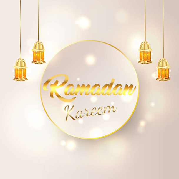 ramadán, eid, islam, luna, estrellas, media luna, mezquita, iftar, 2022, tarjeta de felicitación eid mubarak - Vector, imagen