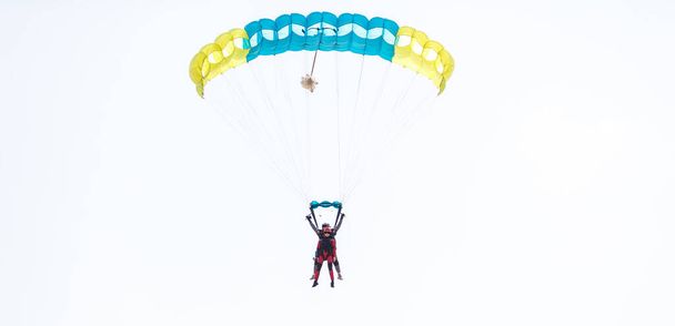 Skydiver conceito de liberdade cor vintage - Foto, Imagem