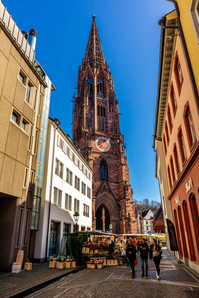 Stroll through the old city of Freiburg im Breisgau - Baden-Wuerttemberg - Germany - Фото, зображення