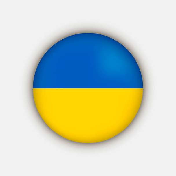 Land Ukraine. Ukraine-Flagge. Vektorillustration. - Vektor, Bild