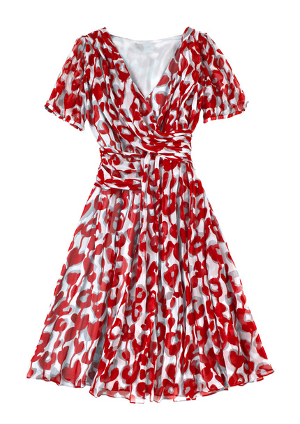 Vestido de verano rojo
 - Foto, Imagen