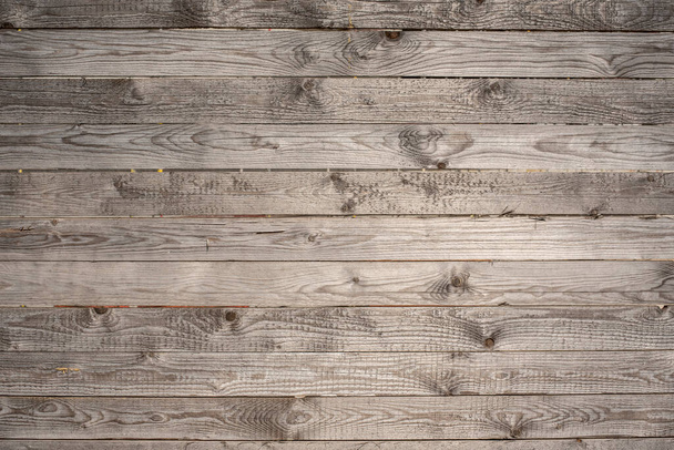 a superfície cinza de uma parede de madeira de pranchas de pinheiro - Foto, Imagem