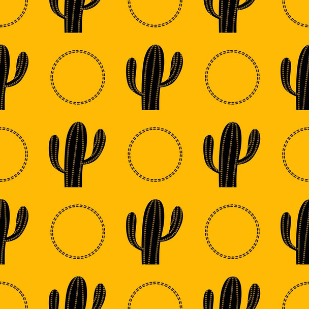 Floral seamless cactus pattern for fabrics and textiles and packaging and gifts and cards and linens and kids - Foto, imagen