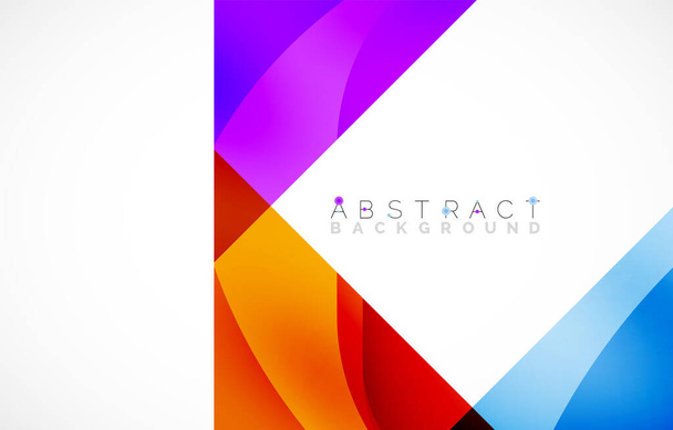 Minimal background. Abstract square shape with round corners created with wavy forms. Vector Illustration For Wallpaper, Banner, Background, Landing Page - Διάνυσμα, εικόνα
