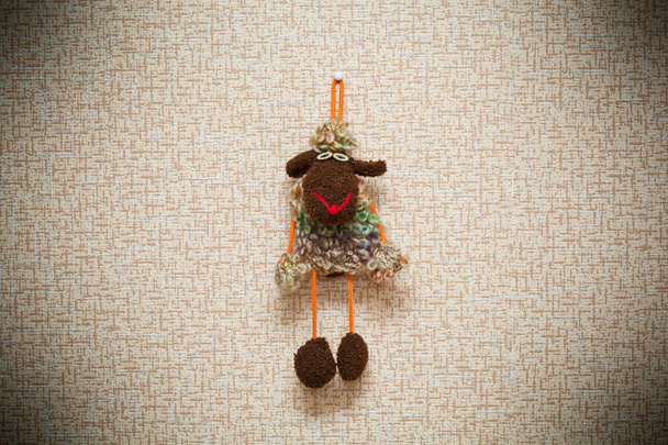 Oyuncak koyun - yeni yıl 2015 sembolü - Fotoğraf, Görsel