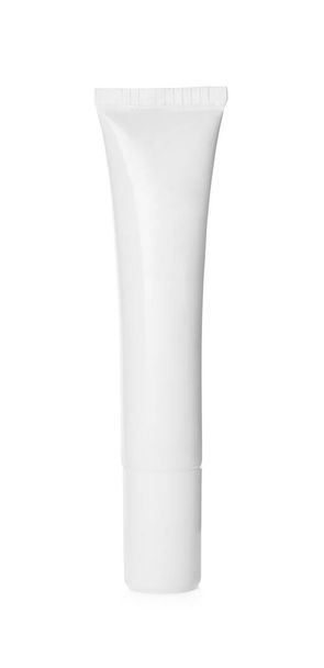 Blank tube of cosmetic product isolated on white - Foto, Imagem