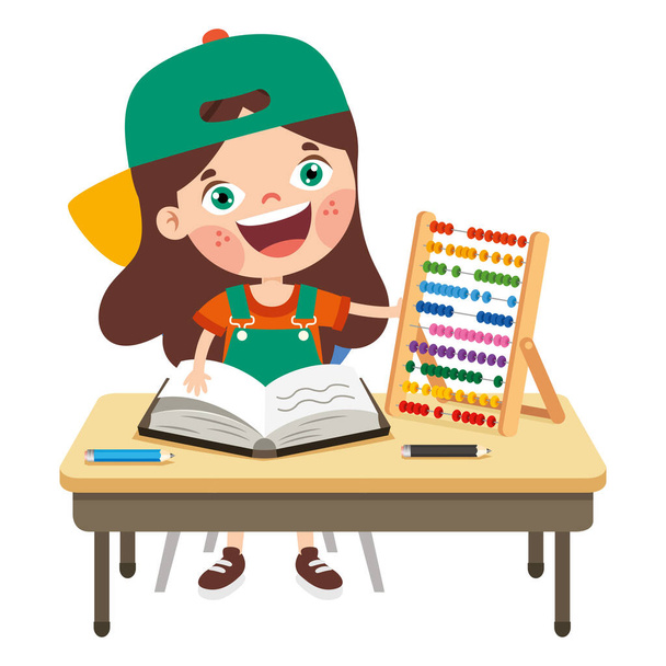 Abacus Spielzeug für Kinder Bildung - Vektor, Bild