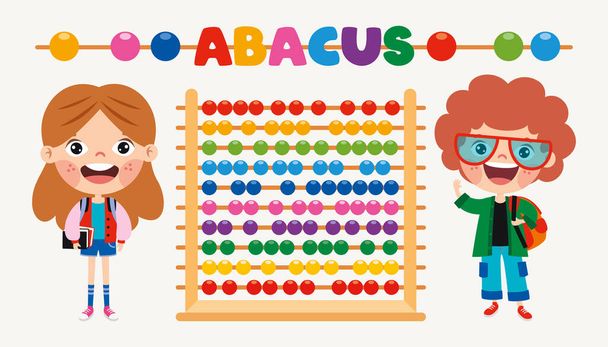 Abacus giocattolo per l'educazione dei bambini - Vettoriali, immagini